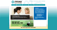 Desktop Screenshot of primahealthcare.com